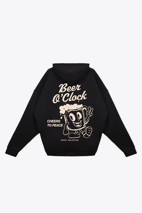 Beer Club: Cheers To Peace Heavyweight Hoodie - Black