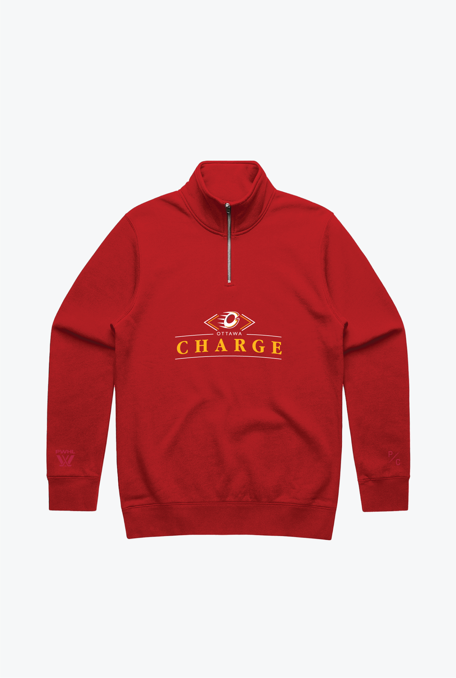 Ottawa Charge Quarter Zip - Red