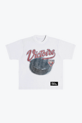 Montréal Victoire Puck Heavyweight T-Shirt - White