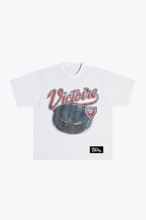 Montréal Victoire Puck Heavyweight T-Shirt - White
