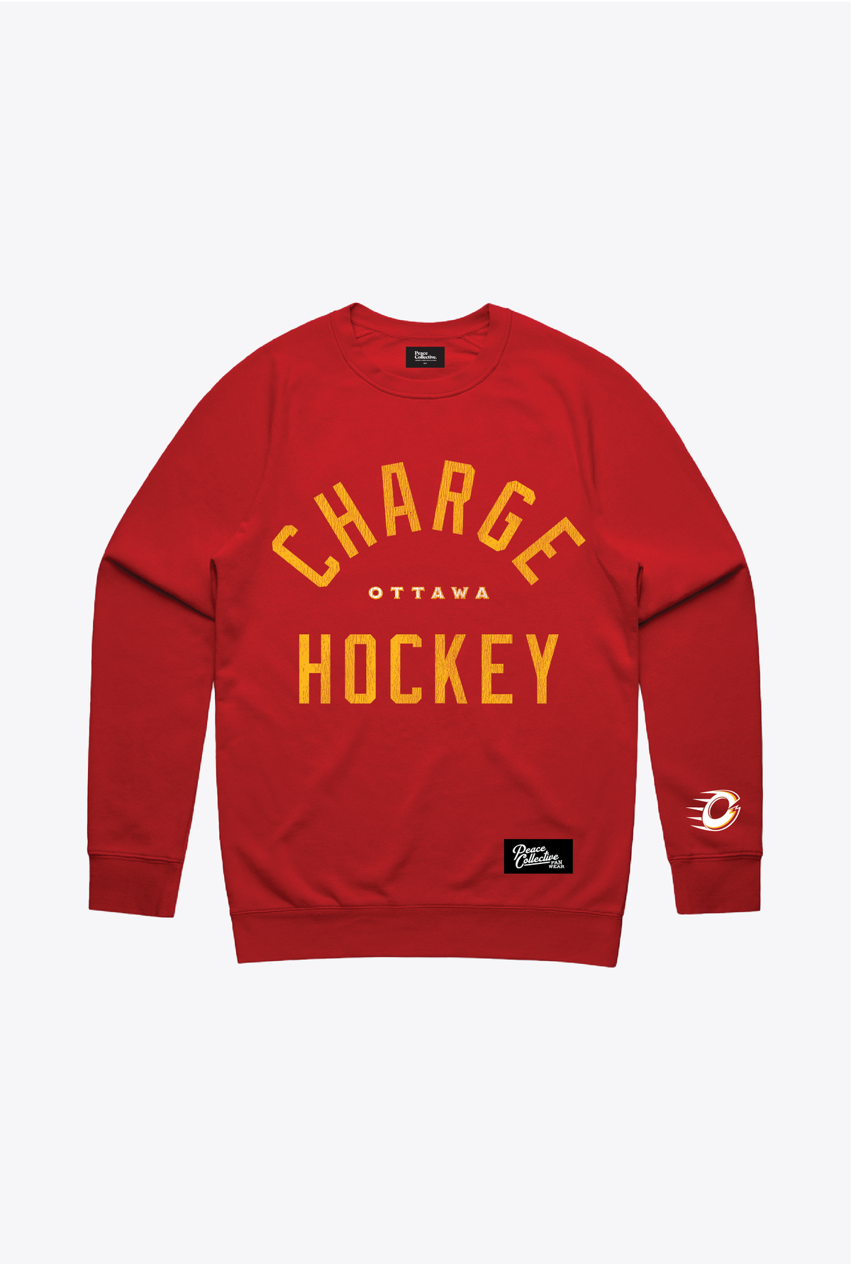 Ottawa Charge Vintage Heavyweight Crewneck - Red