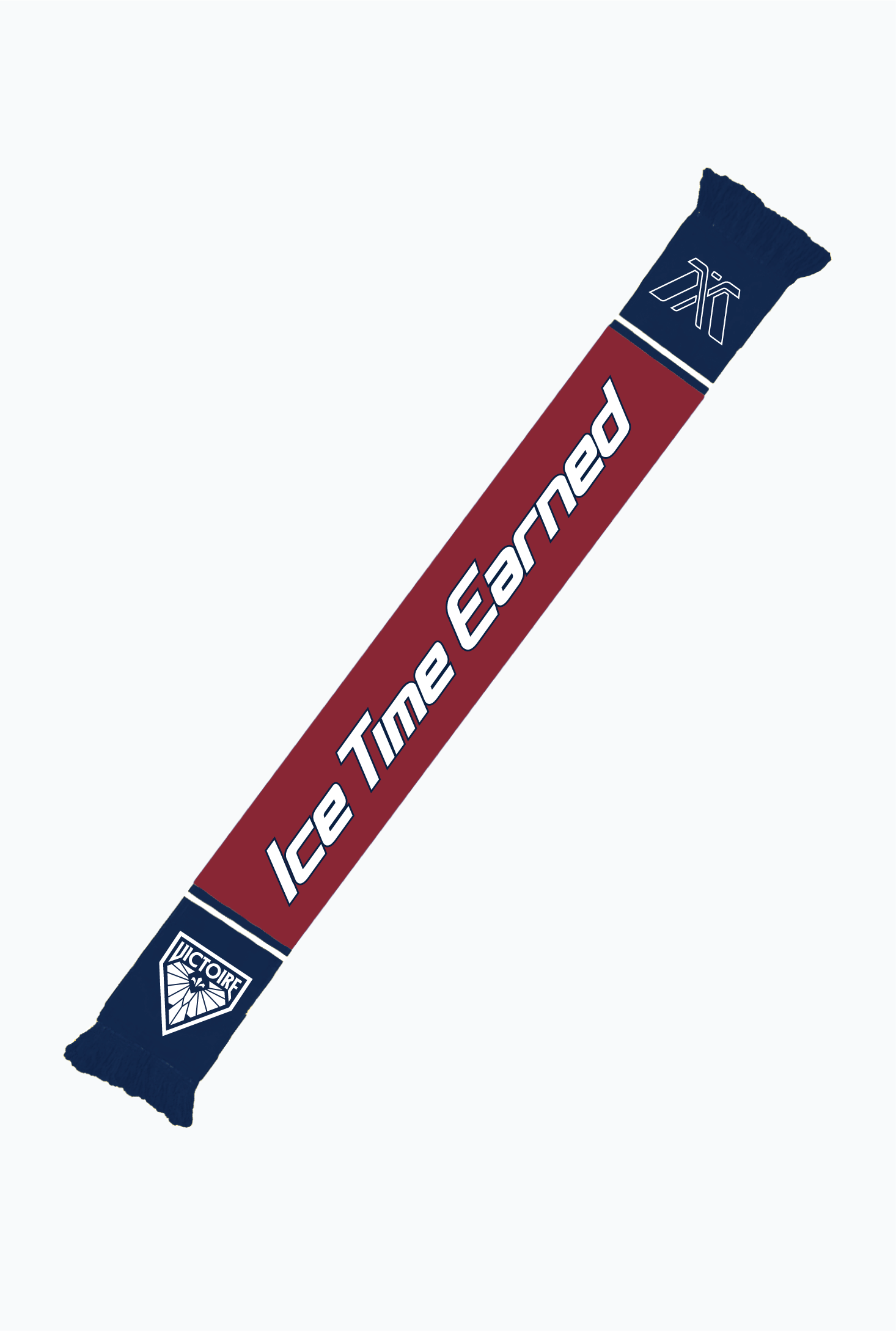 Montréal Victoire Ice Time Earned Knit Scarf - Navy / Maroon