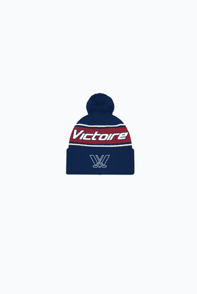 Montréal Victoire Knit Beanie - Navy / Maroon