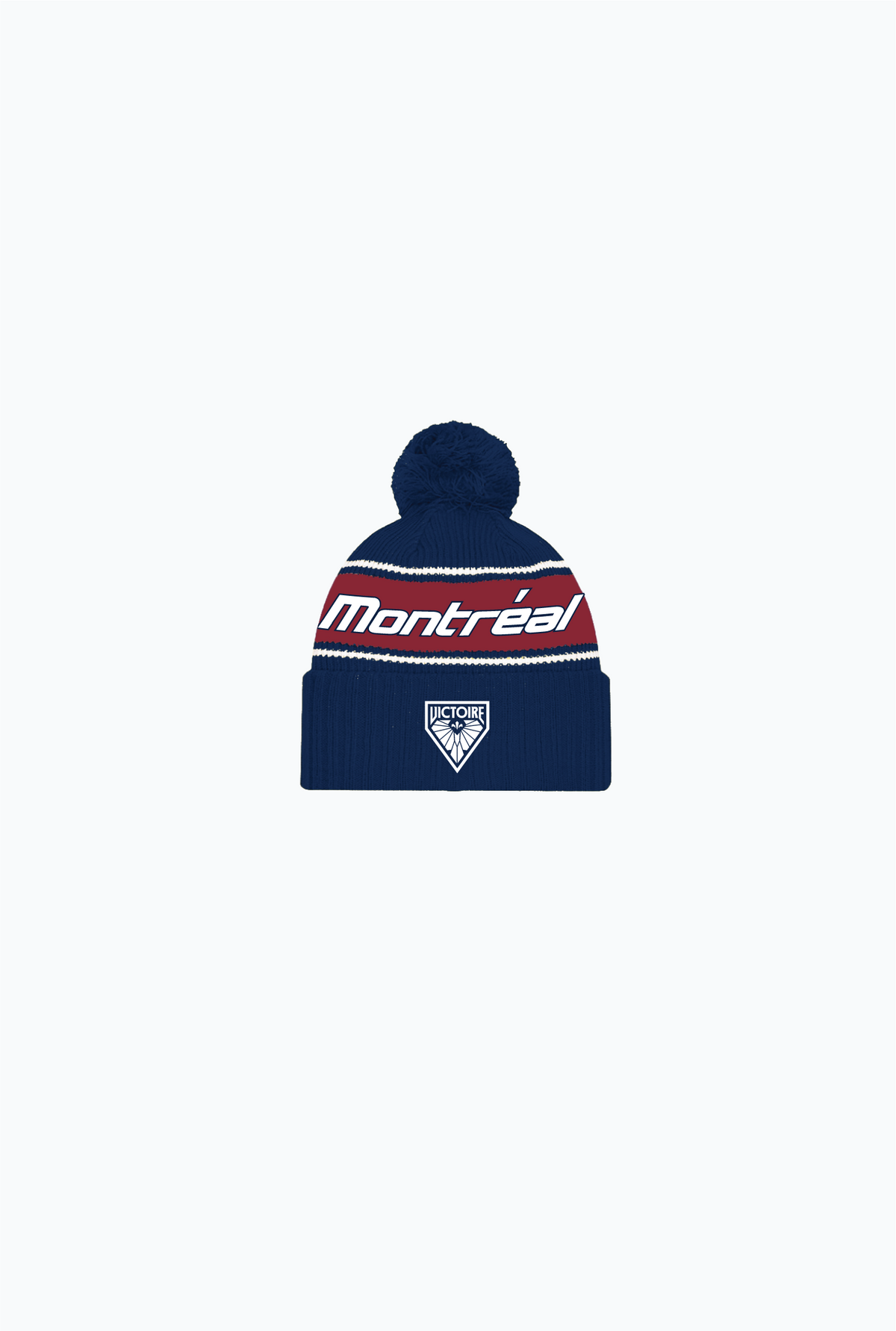 Montréal Victoire Knit Beanie - Navy / Maroon