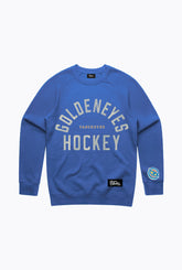 Vancouver Goldeneyes Vintage Heavyweight Crewneck - Pacific Blue