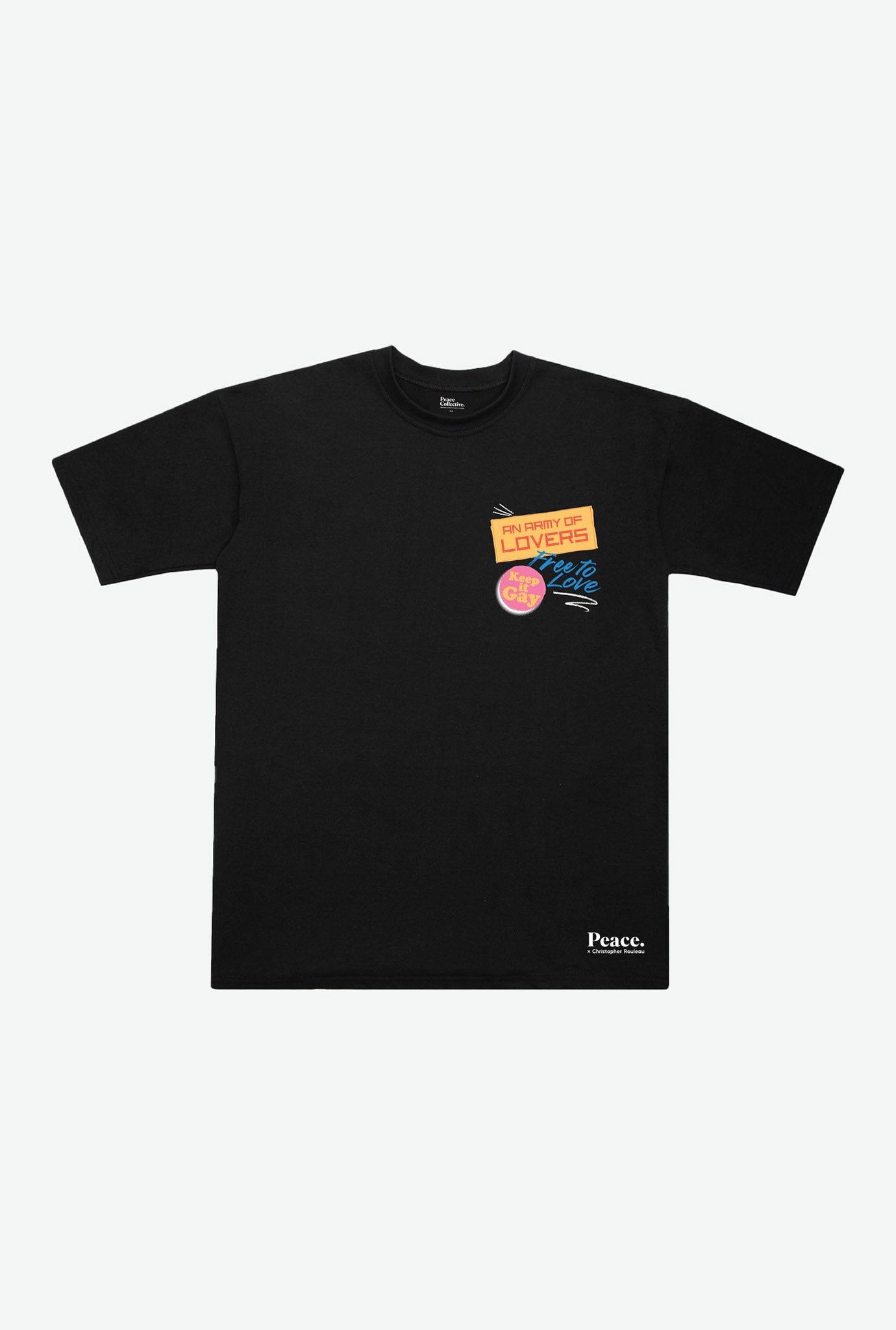 P/C x Christopher Rouleau: Keep it Gay Heavyweight T-Shirt - Black