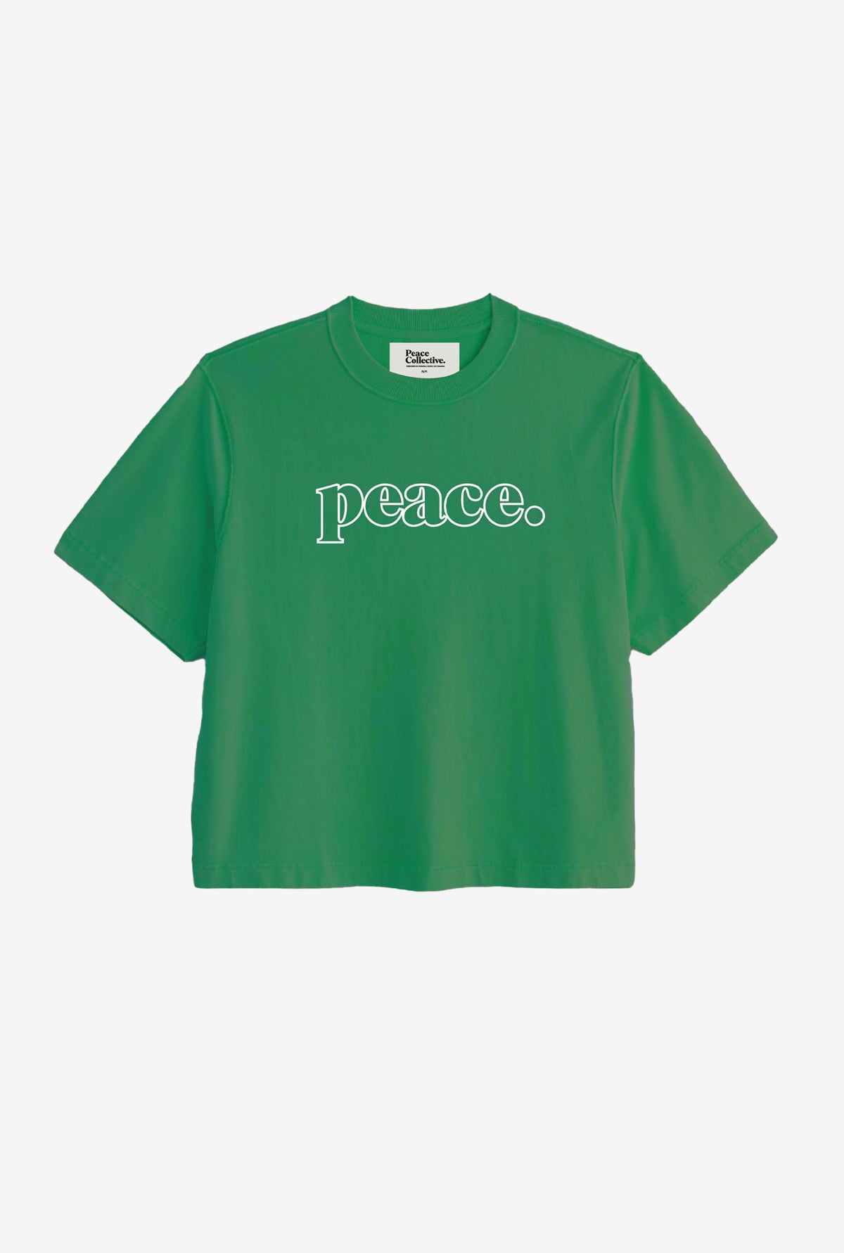 Peace Basics Cropped T-Shirt - Green