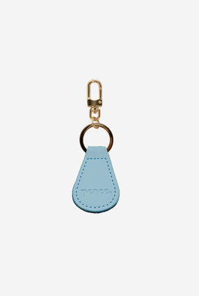 Peace Basics Faux Leather Fob Keychain - Winter Sky
