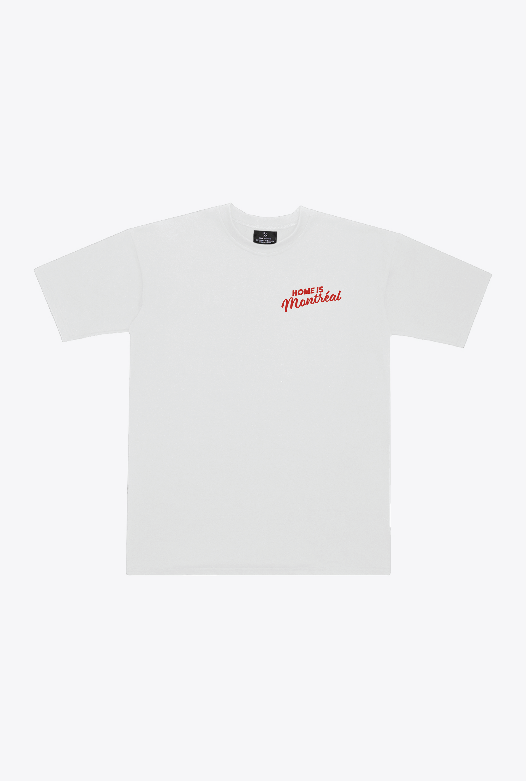 Home is Montreal Heavyweight Garment Dyed T-Shirt - White