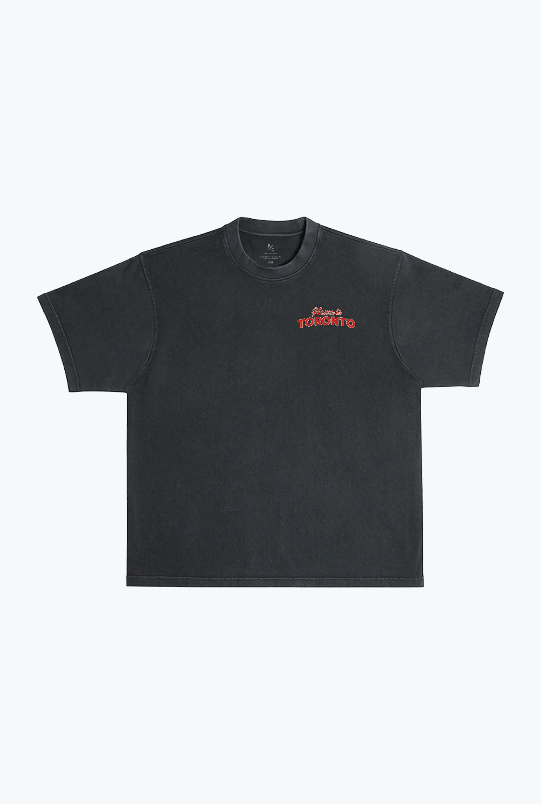 Home is Toronto Heavyweight Garment Dyed T-Shirt - Black