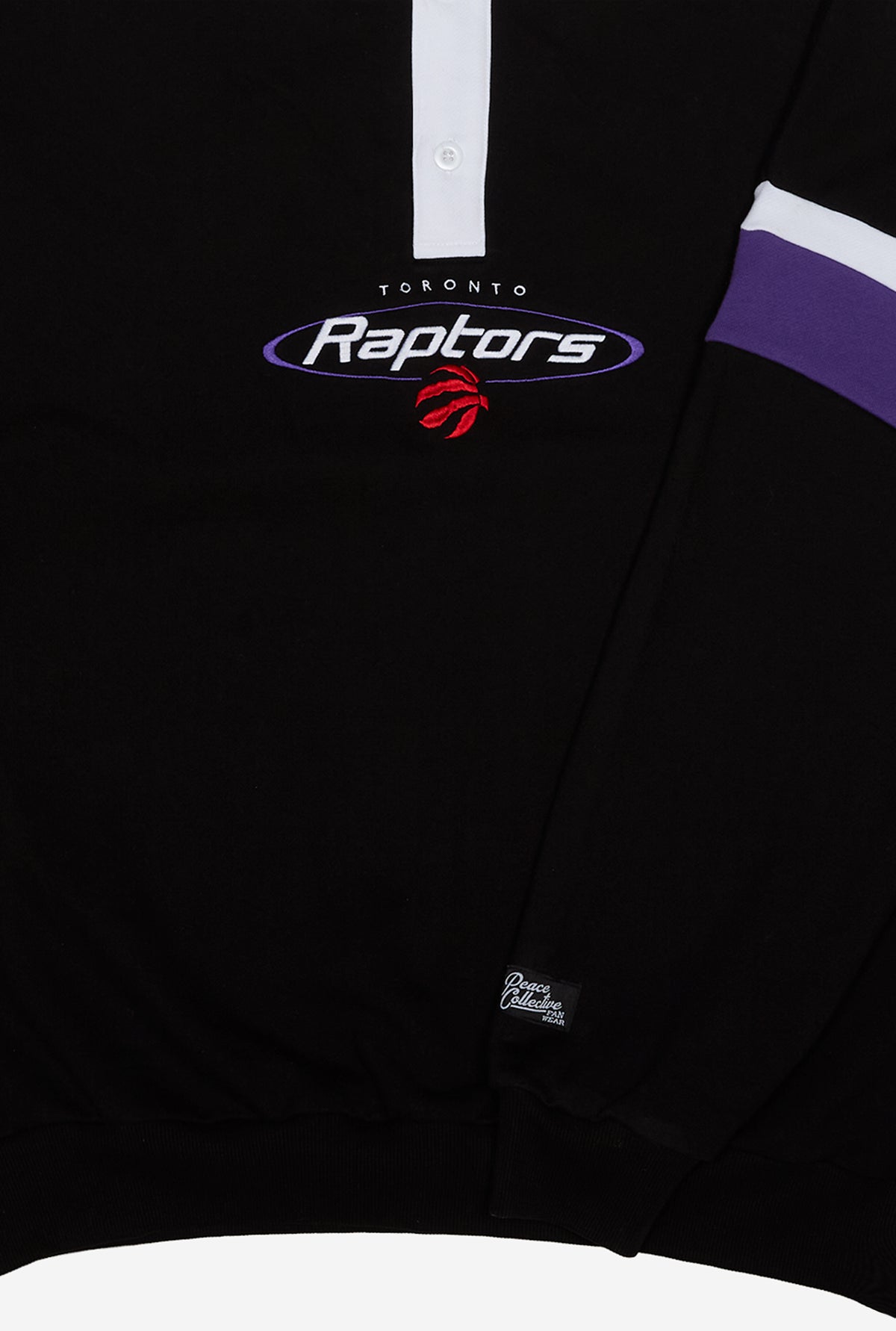 Toronto Raptors Vintage Oversized Rugby - Black / Purple