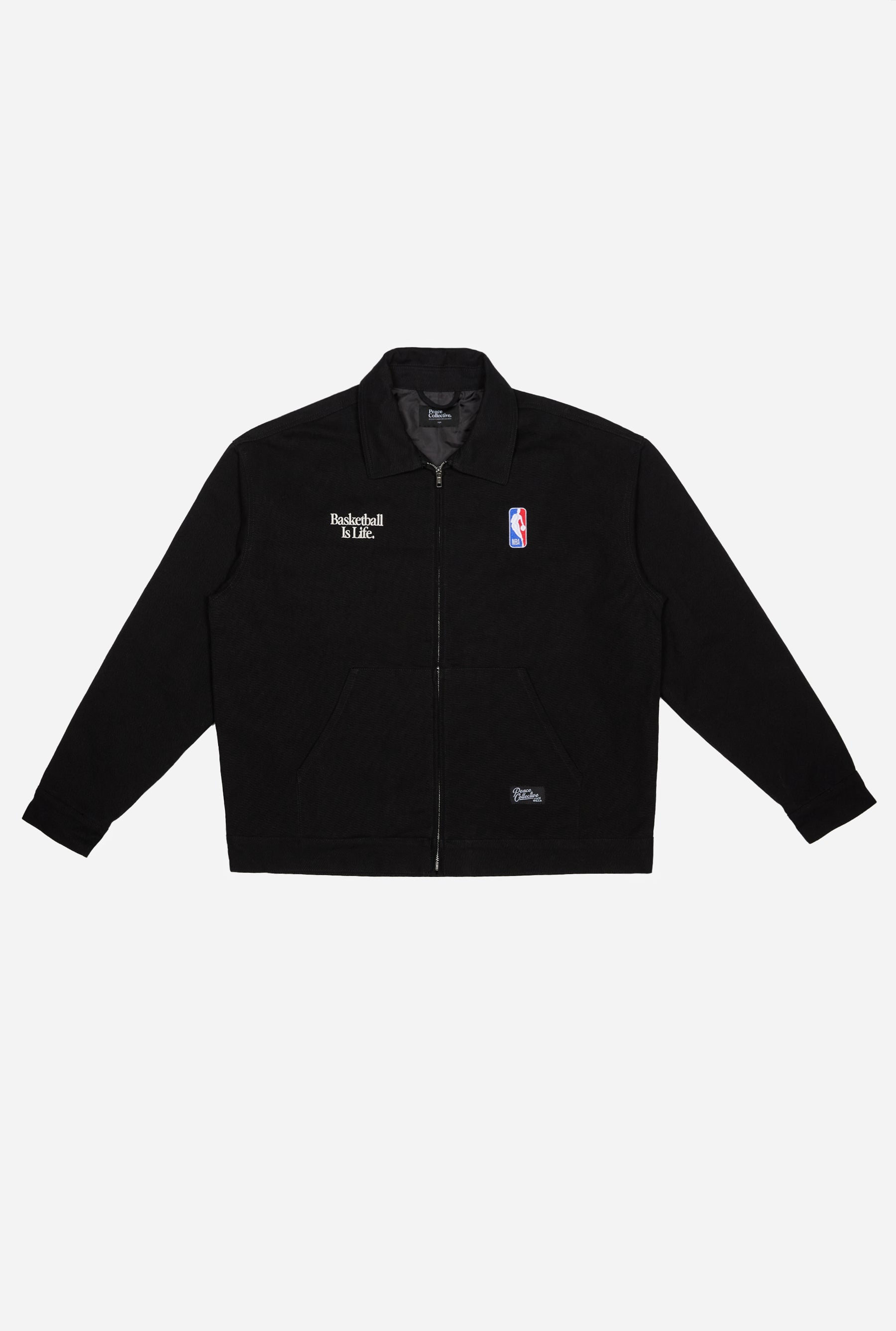 Basketball is Life Work Jacket - Off Black