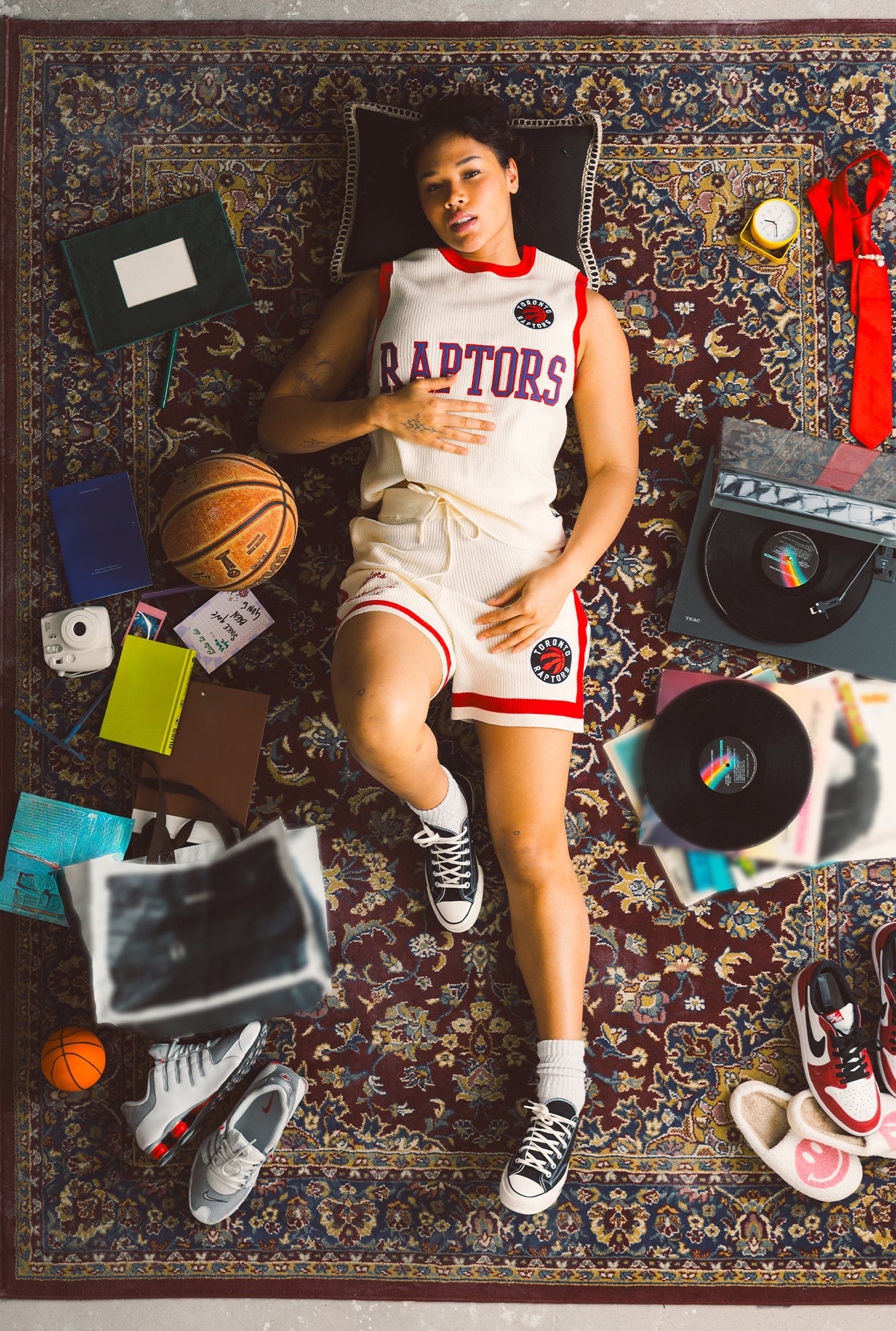 Toronto Raptors Knit Basketball Shorts - Ivory