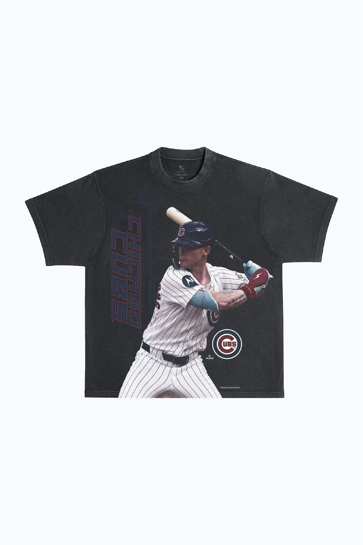 Pete Crow-Armstrong Heavyweight Garment Dyed T-Shirt - Black