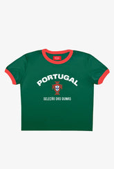 Portugal Cropped Ringer T-Shirt - Grün