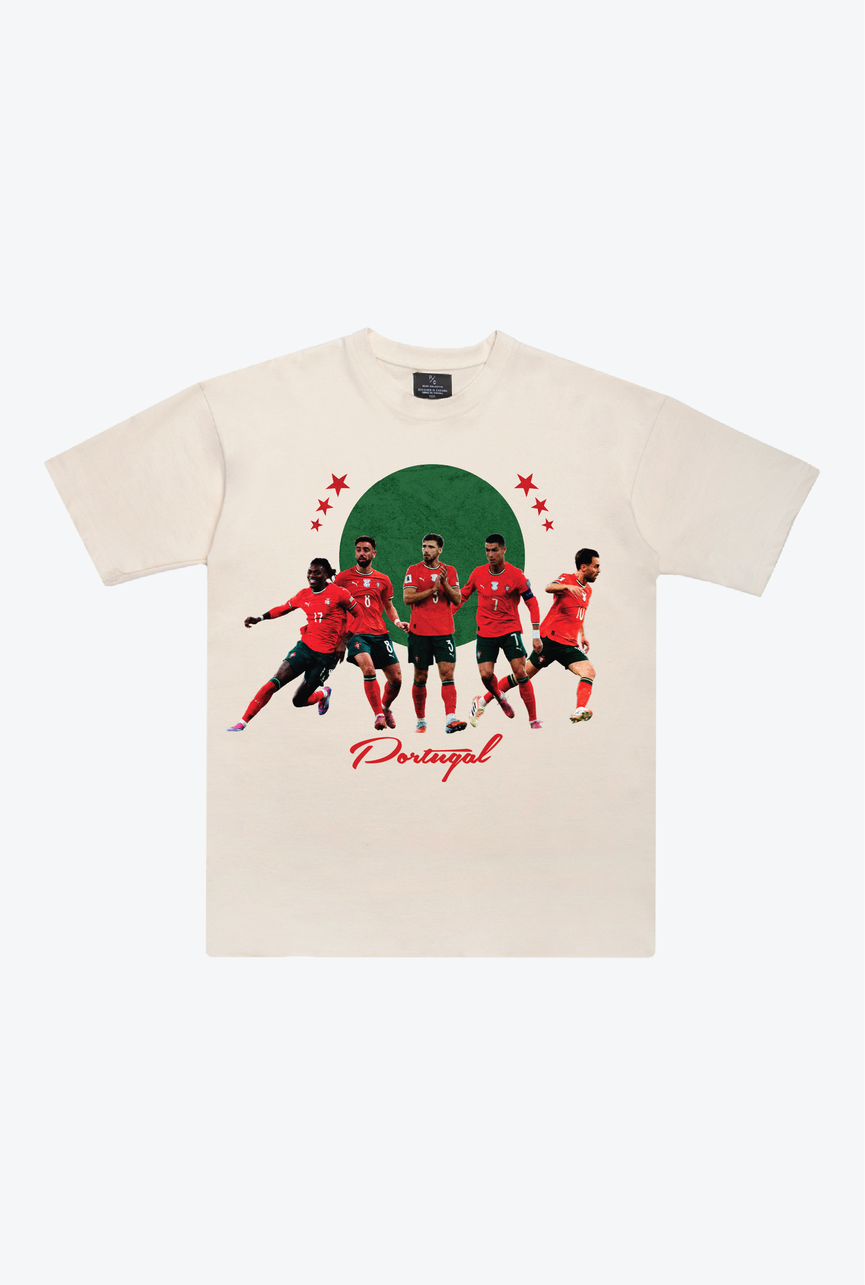 Portugal Team Heavyweight T-Shirt - Ivory