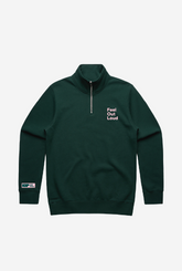 Kids Help Phone Feel Out Loud Quarter Zip - Forest Green