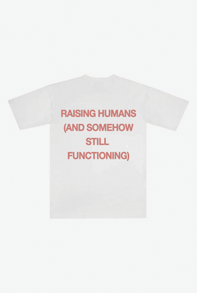 Raising Humans Heavyweight T-Shirt - White