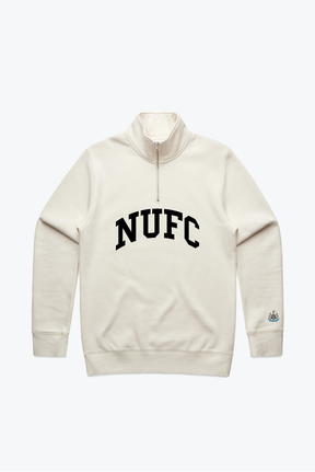 Newcastle United Essentials Quarter Zip - Ivory