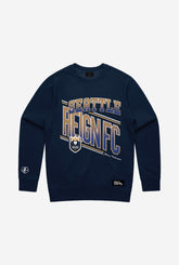 Seattle Reign FC Vintage Crewneck - Navy