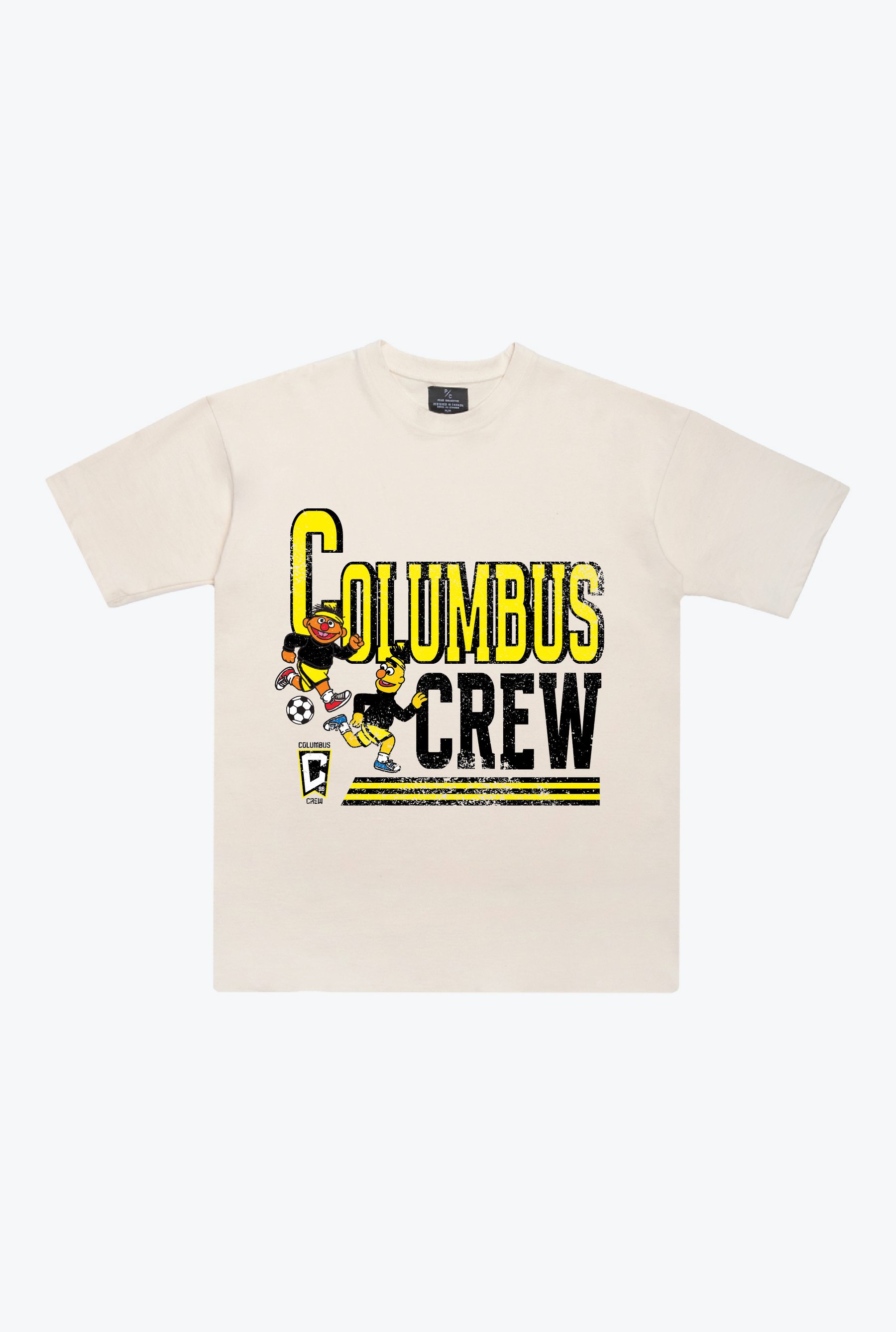 Columbus Crew x Sesame Street Stacked Heavyweight T-Shirt - Ivory