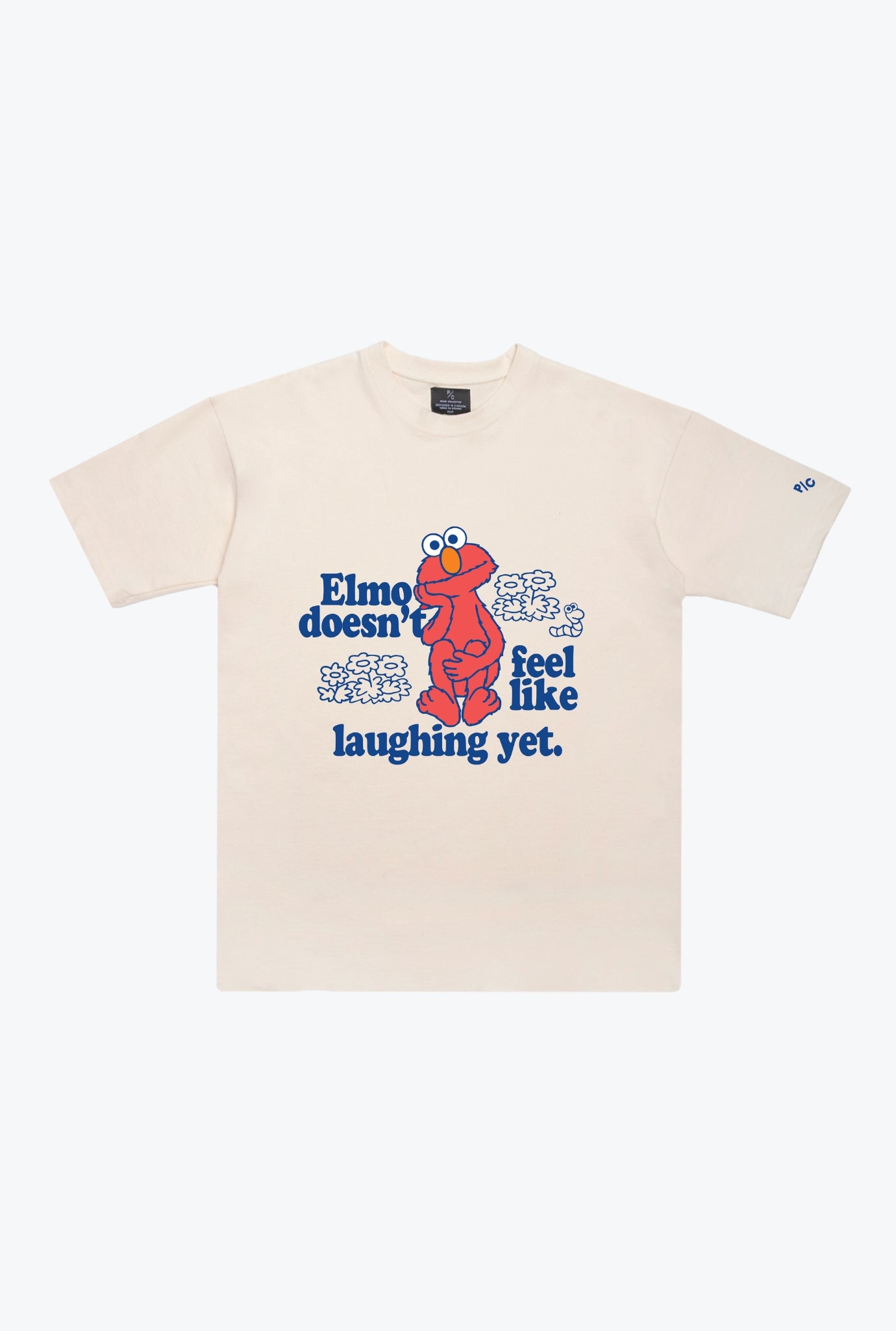 Sesame Street Elmo Heavyweight T-Shirt - Ivory