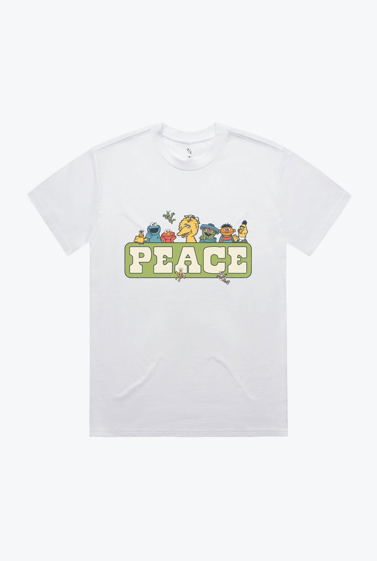 Sesame Street Peace T-Shirt - White