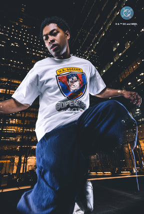 T-shirt US Soccer x DC Comics Superman Shield - Blanc