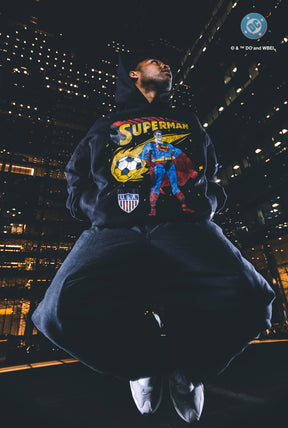 Sudadera relajada US Soccer x DC Comics Superman Comet - Negra