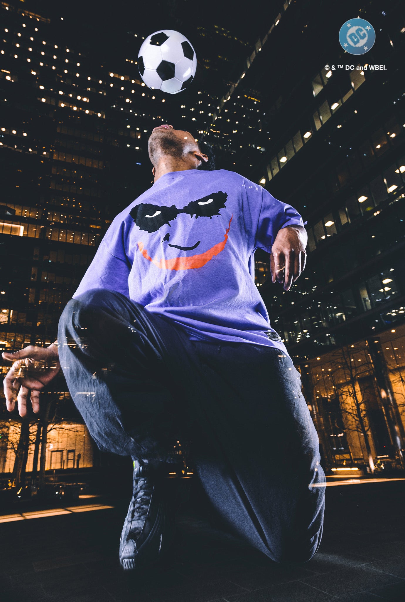 T-shirt US Soccer x DC Comics Joker Heavyweight - Violet