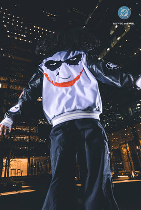 Chaqueta de nylon US Soccer x DC Comics Joker Varsity - Púrpura