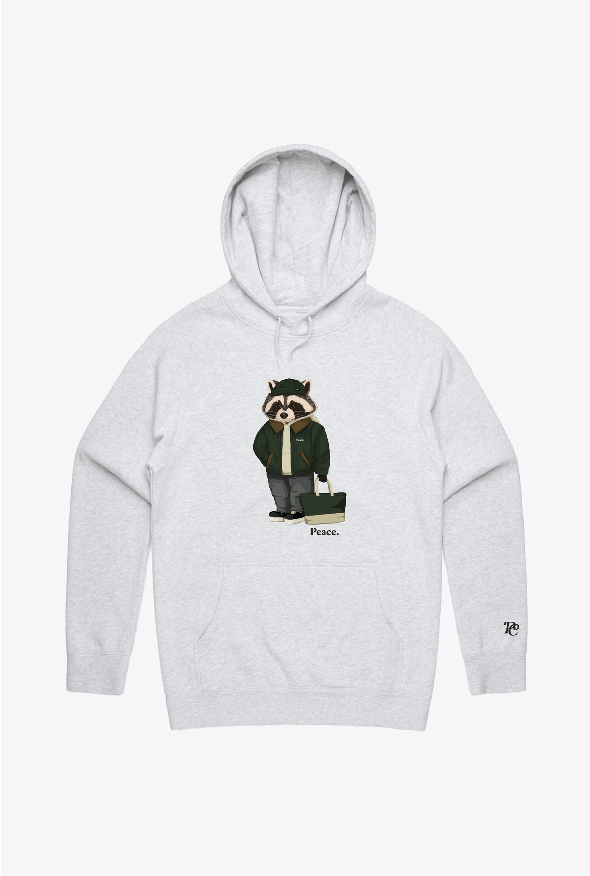 Fashion Trash Teddy Hoodie - Ash