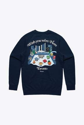Toronto Wish You Were Here Crewneck - Navy