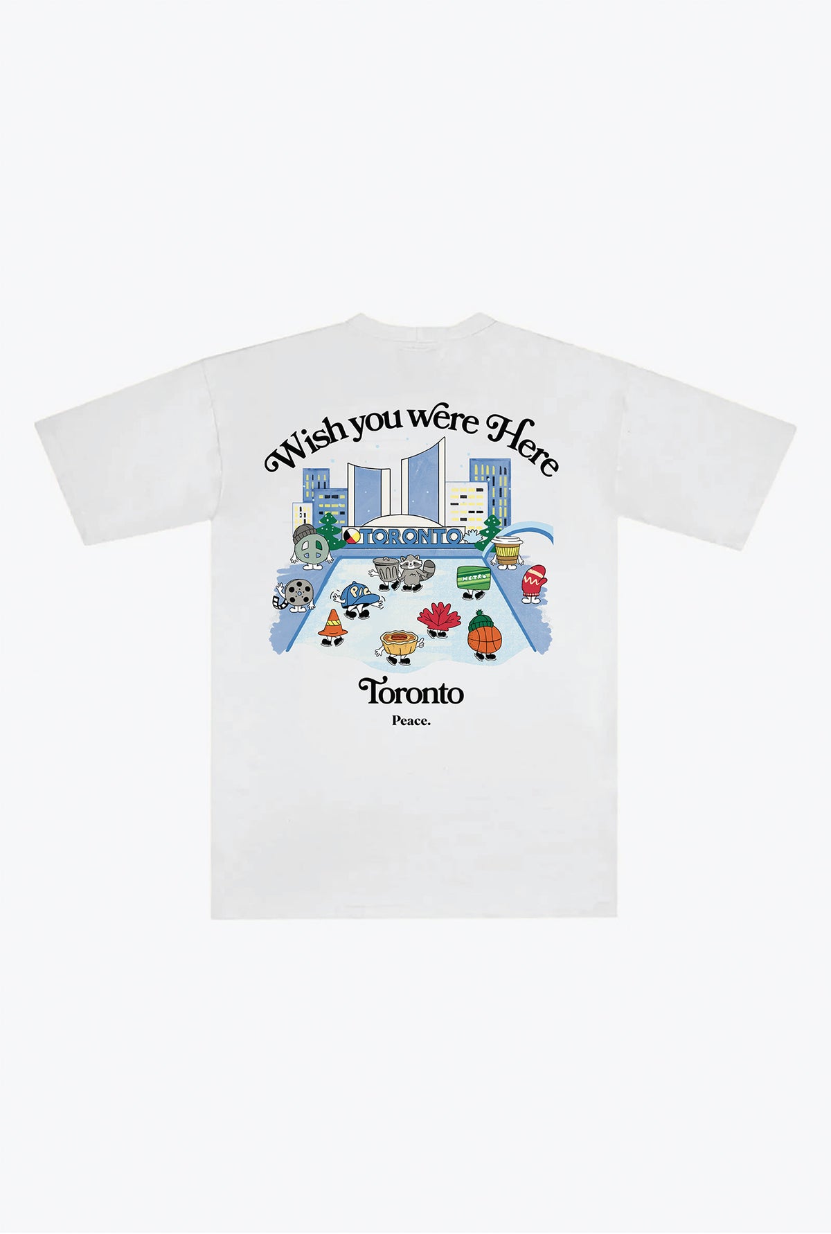 Toronto Wish You Were Here Heavyweight T-Shirt - White