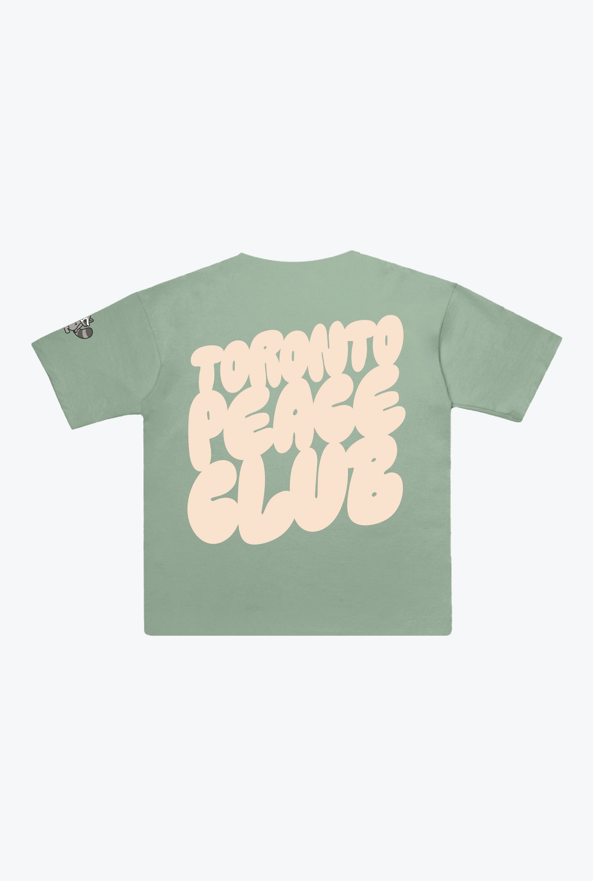 Toronto Peace Club Womens Cropped T-Shirt - Eucalyptus