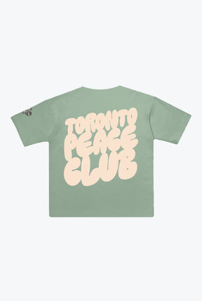 Toronto Peace Club Womens Cropped T-Shirt - Eucalyptus