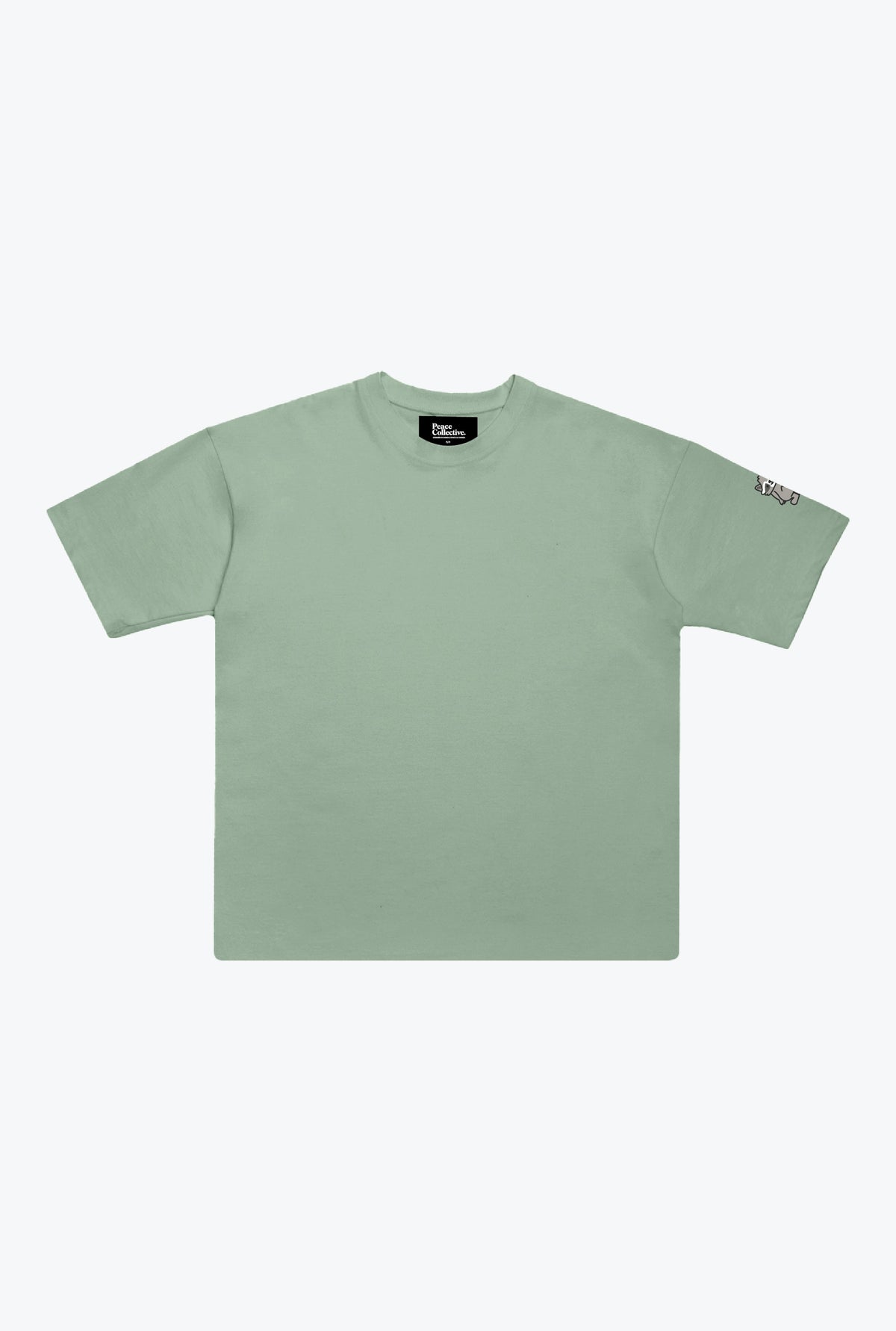 Toronto Peace Club Womens Cropped T-Shirt - Eucalyptus