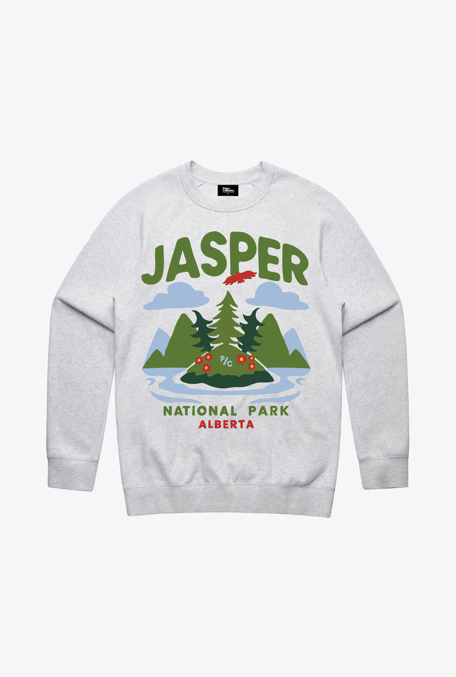 Jasper National Park Crewneck - Ash