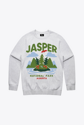 Jasper National Park Crewneck - Ash