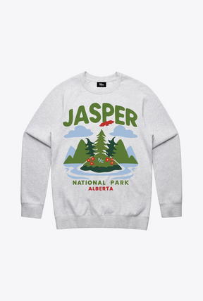 Jasper National Park Crewneck - Ash