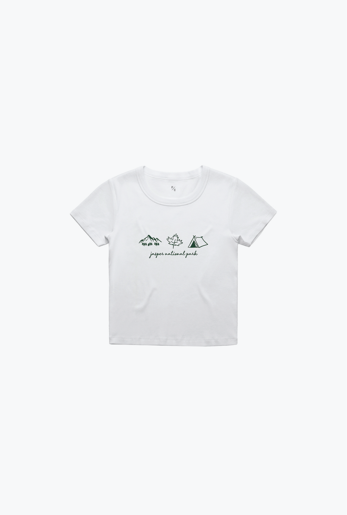 Jasper Nationalpark Baby-T-Shirt – Weiß