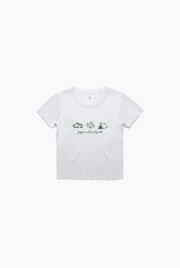 Jasper National Park Baby Tee - White