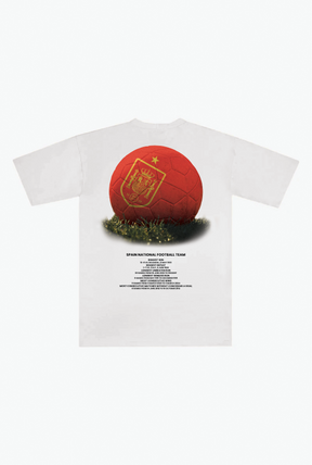 Spain Football Heavyweight T-Shirt - White