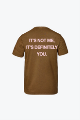It's Not Me Heavyweight Garment Dyed T-Shirt - Caramel