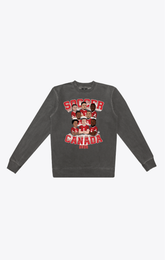 Soccer Canada Team Pigment Dye Crewneck - Black