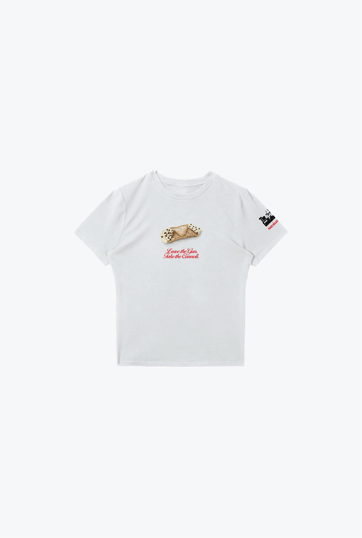 P/C x The Godfather Baby Tee - White