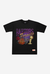 Toronto Raptors Swish Heavyweight T-Shirt - Black