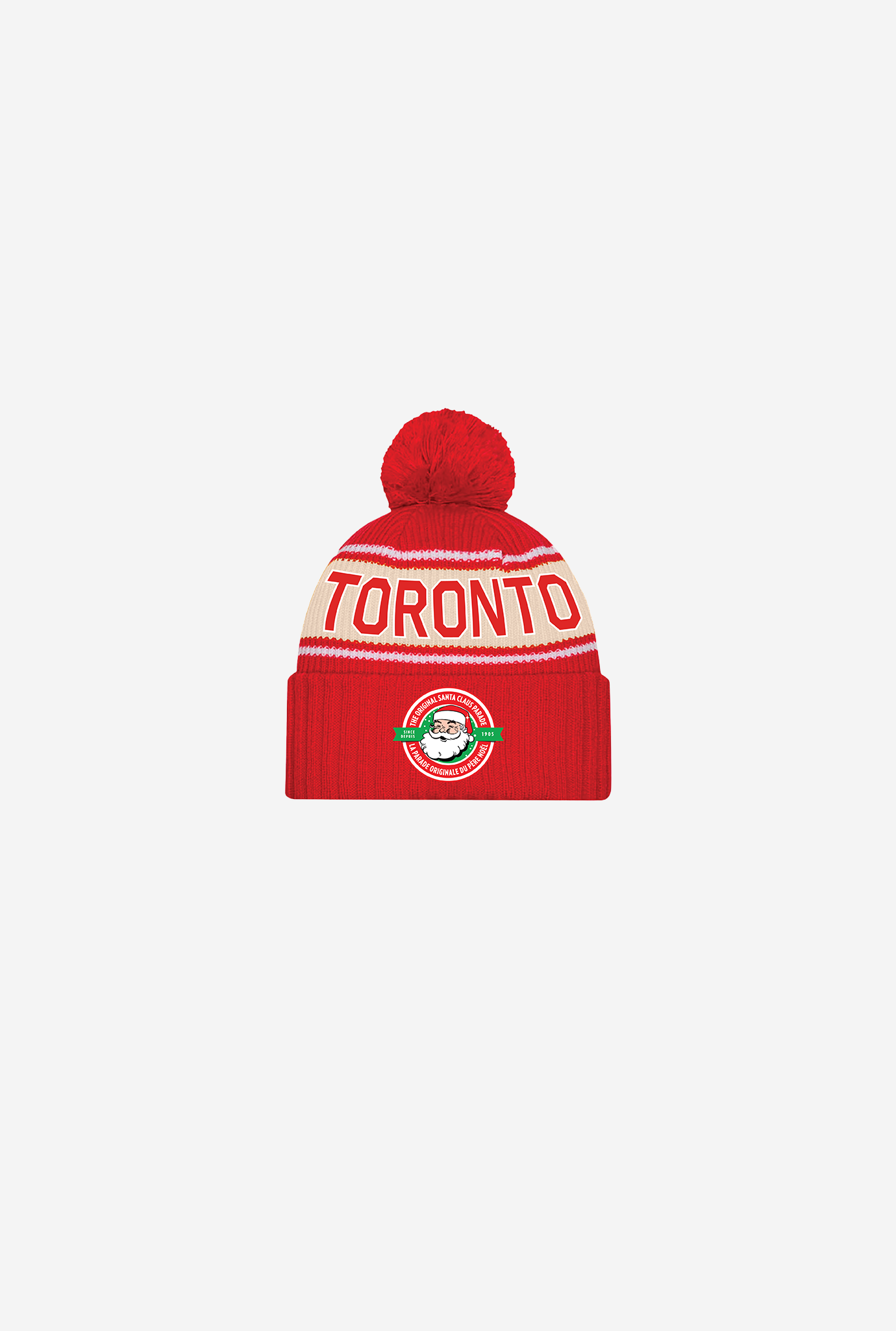 Toronto Santa Claus Parade Beanie - Ivory / Red