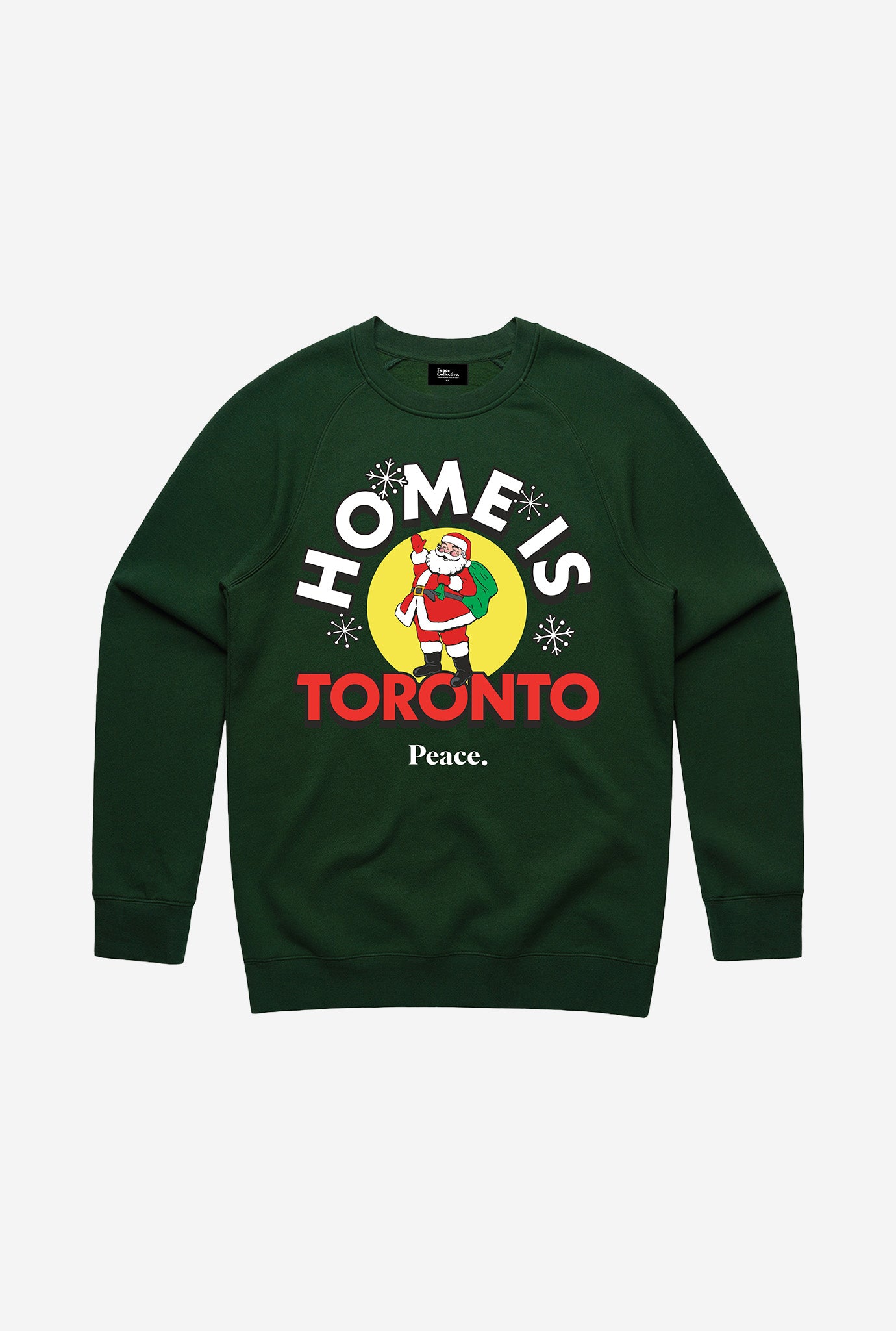 Home is Toronto Santa Claus Parade Crewneck - Forest Green