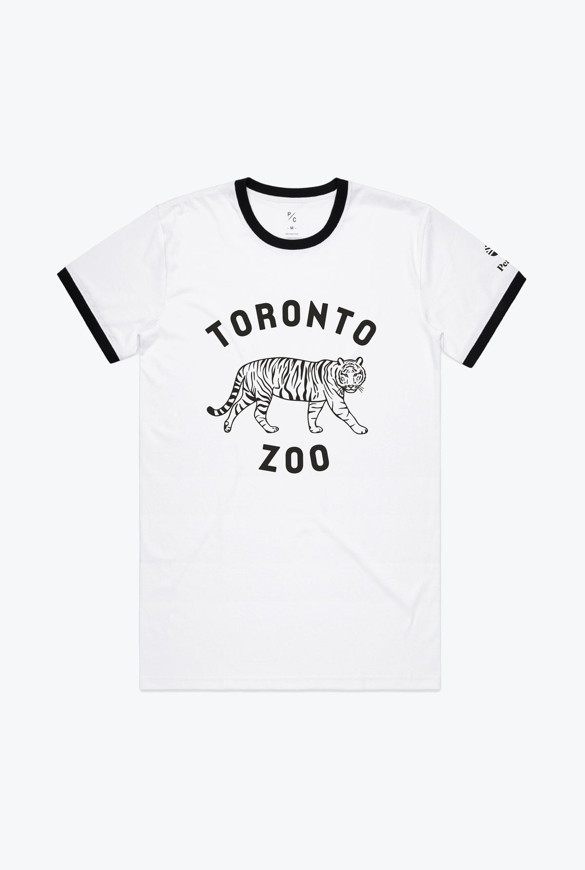 Toronto Zoo Ringer T-Shirt - Black / White